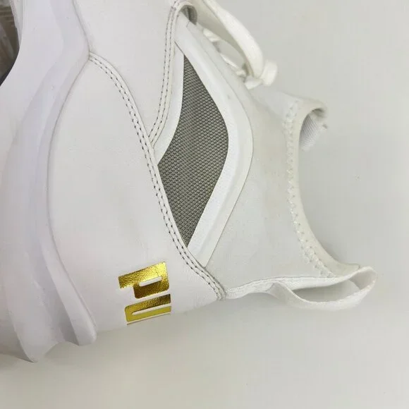 Puma Phenom Lux White Leather High Tops Womens Size 7.5 M - Picture 7 of 10